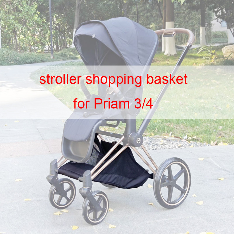 Stroller Shopping Basket For Cybex Priam 3/4 Platinum (2019~2025) Pushchair Storage Bag Baby Cart