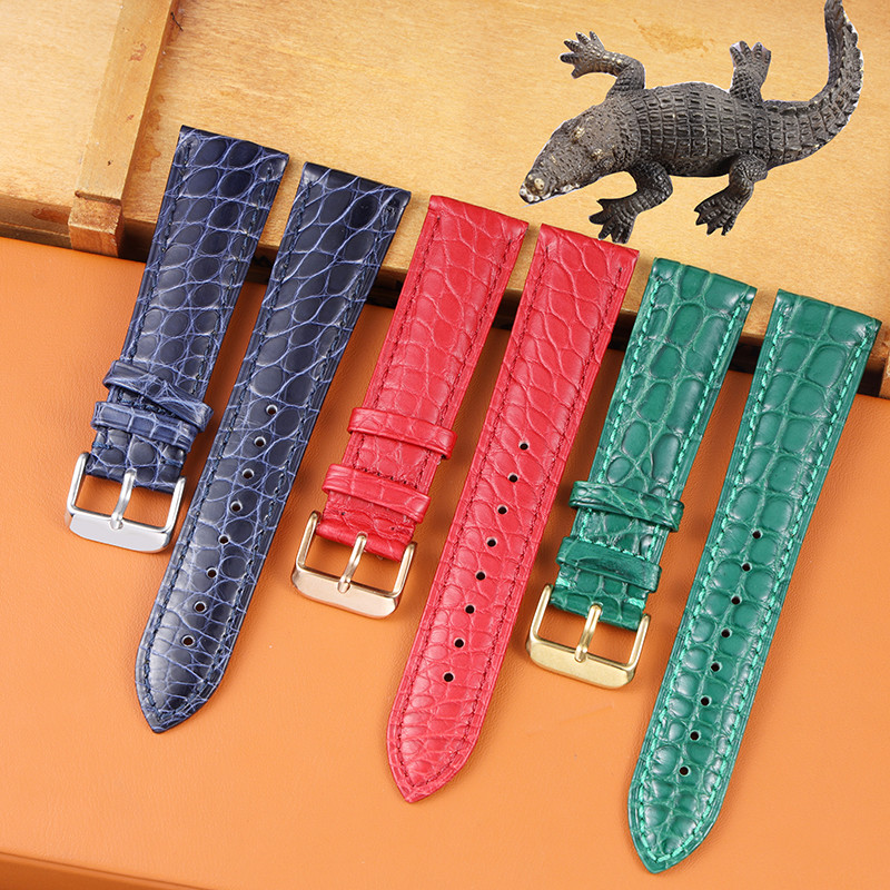 High quality Alligator leather watch strap for Longines/Tissot/Cartier genuine leather watchband