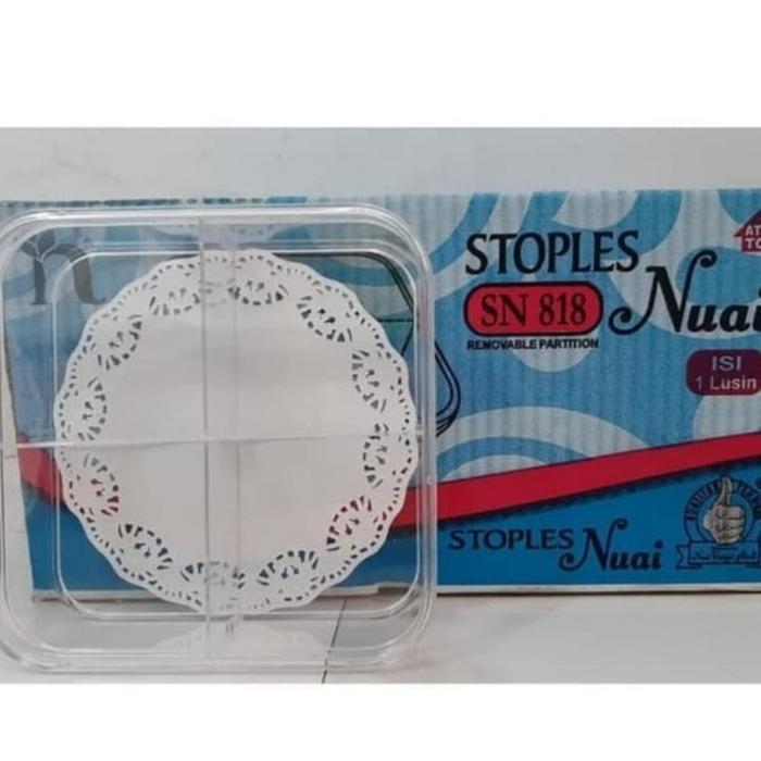 TOPLES KUE KERING SEKAT 4 NUAI SN 818 KELER SEGI STOPLES MIKA PLASTIK