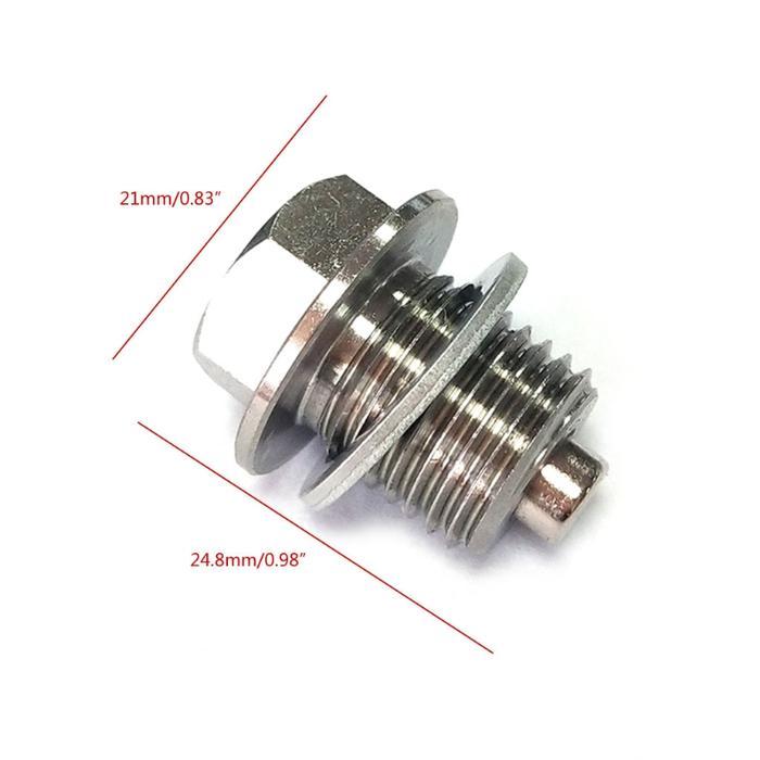 Magnetic Oil Drain Plug Stainless Steel Magnets Sump Drain Nut Bolt