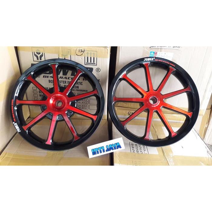 velg Mio j SNI type SUN Black Red POWER