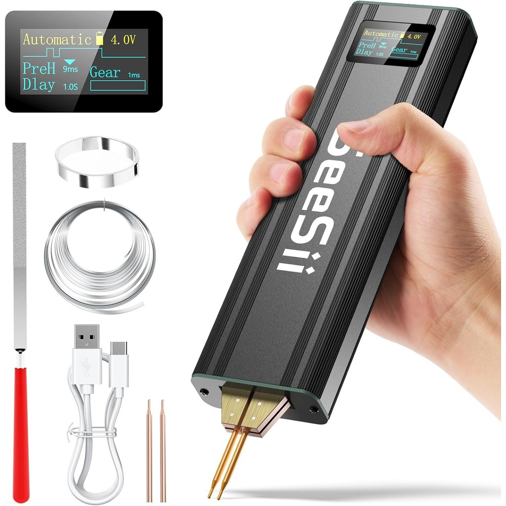 Seesii Battery Spot Welder Upgraded Handheld Mini Portable Spot Welder for 18650 Battery Welding Kit