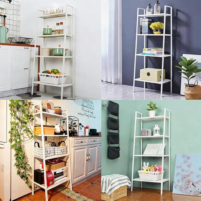 [Ak] 3L 4L Rak Buku Kamar Rak Buku Minimalis Rak Susun Besi Seri Rak Dinding Dekorasi Ruangtamu