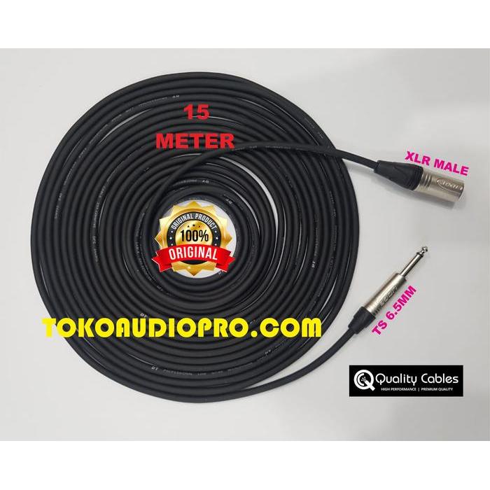 Kabel Ts6.5Mm To Xlr Male@15Meter Co
