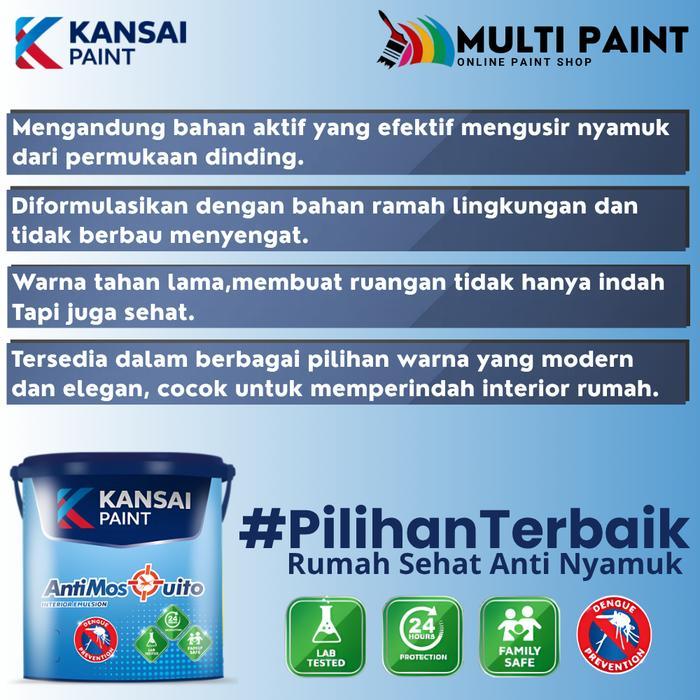 [PART 1] KANSAI PAINT ANTI MOSQUITO 20LT CAT TEMBOK ANTI NYAMUK KANSAI PAINT 20 LT KANSAI CAT
