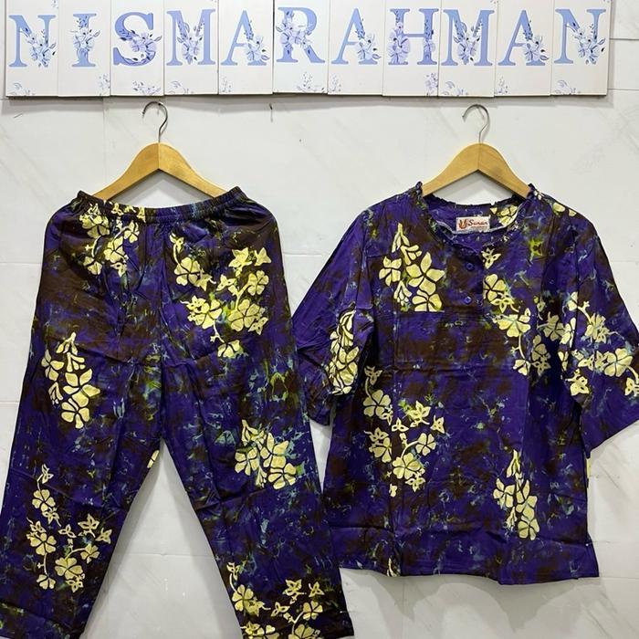 TERLARIS! Cp BATIK SUNAN ORI standart dewasa ( Motif Csw ) tangan 3/4 - Celana Panjang