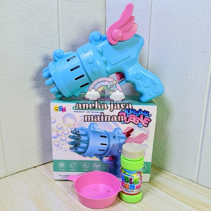 Mainan Anak Gelembung Sabun Elektrik SH677 Mainan Bubble Machine Mainan Mainan Pistoll Gelembung