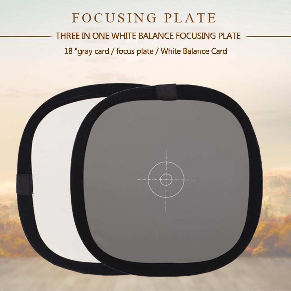 New High-End 2In1 Grey White Balance Card 12'' 30Cm 18% White Balance Card Photography Gray Board