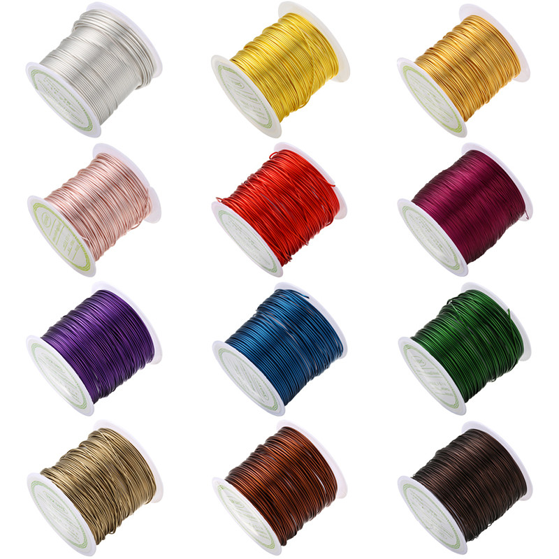 ZHUKOU 13 colors copper wire for jewelry making 6 sizes Beading Wire DIY Craft Jewelry Making
