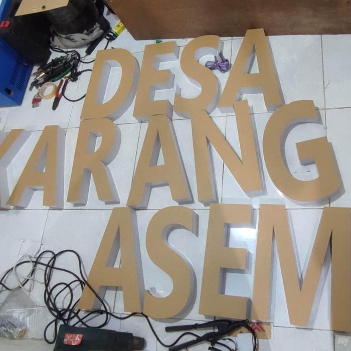 HURUF / ANGKA 3D LETTER TIMBUL AKRILIK TANPA LAMPU