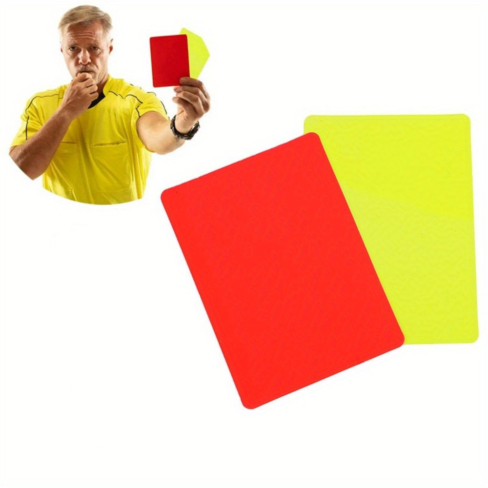 2Pcs Football Referee Red and Yellow Card Tools Professional Football Football Match Referee Tools