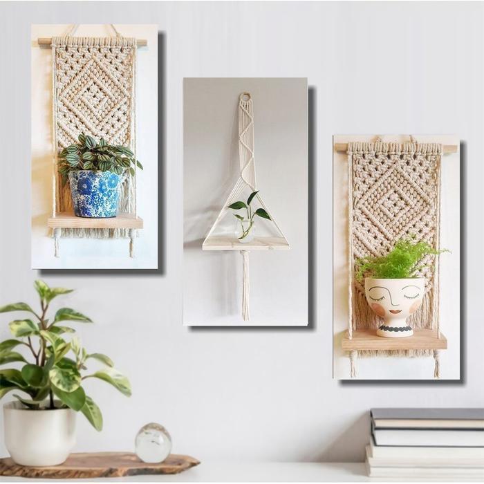 Hiasan Dinding Pajangan Ruang Tamu Dekorasi Kamar Gantungan Bunga