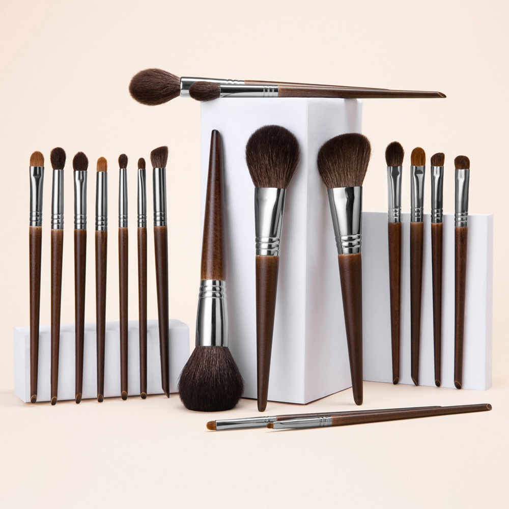 OVW Natural Goat Hair Makeup Brushes Set Professional Kit brocha maquillaje pedzle do makijazu