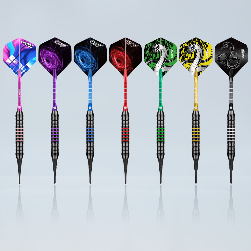 CyeeLife 18g 6pcs/12PCS Tip Darts Aluminum Shaft Electronic Plastic Dartboard Indoor Outdoor Games