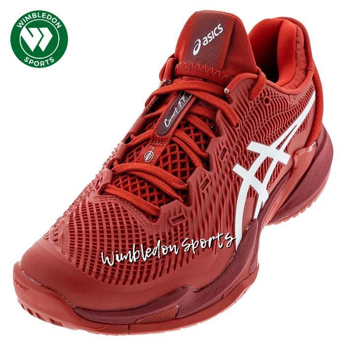 Sepatu Asics Court Ff 3 Novak Asics Rust White /Sepatu Tenis Asics Court Ff3