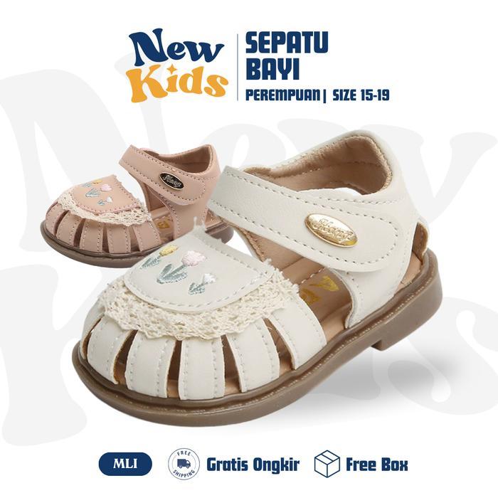 NEWKIDS Sepatu Sandal Gladiator Anak Bayi Perempuan Pesta Elegant 1 24 Bulan MLI