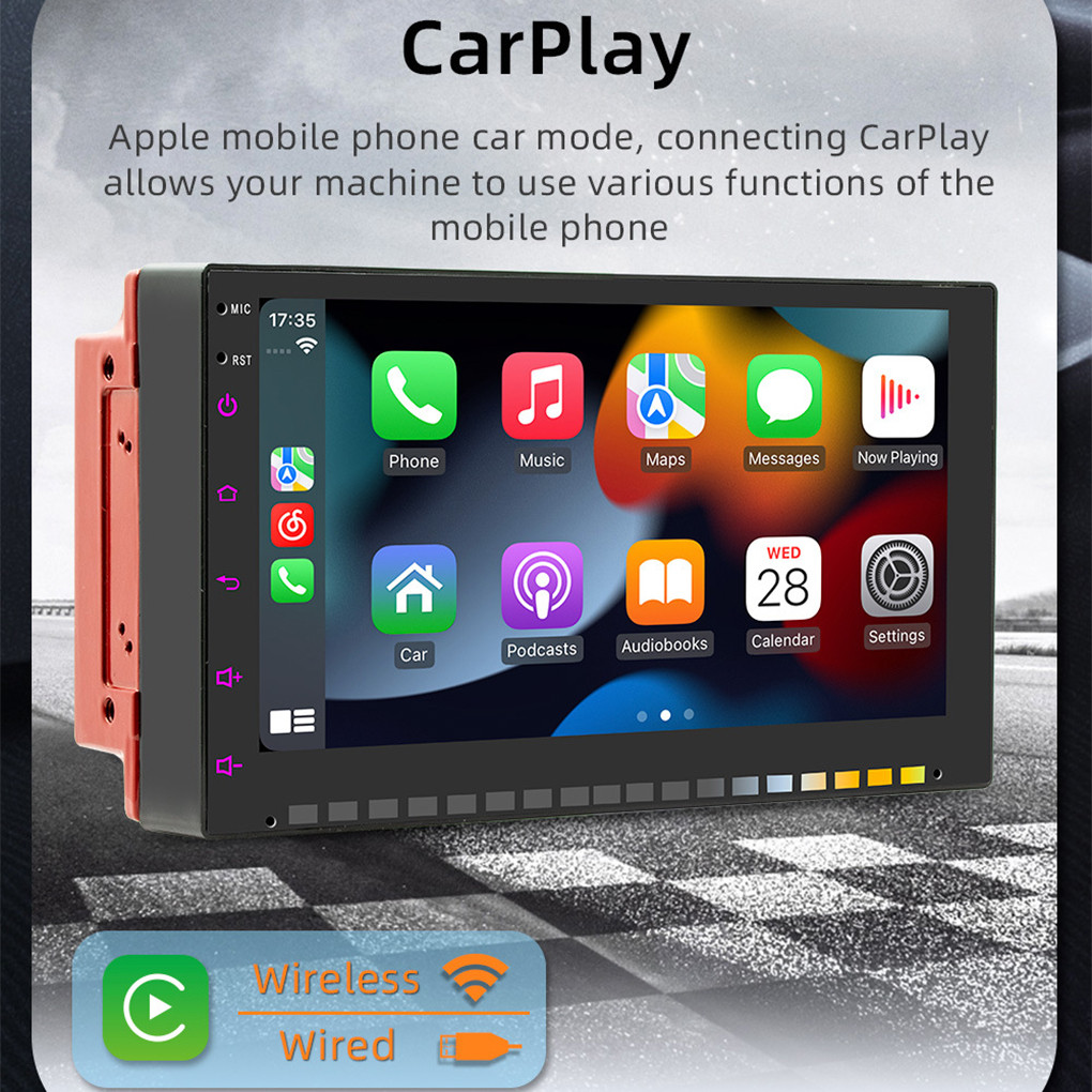 AM/FM Car Radio 2 Din Multimedia Video Player Carplay Android Auto Universal 7 Inch 2 din Android