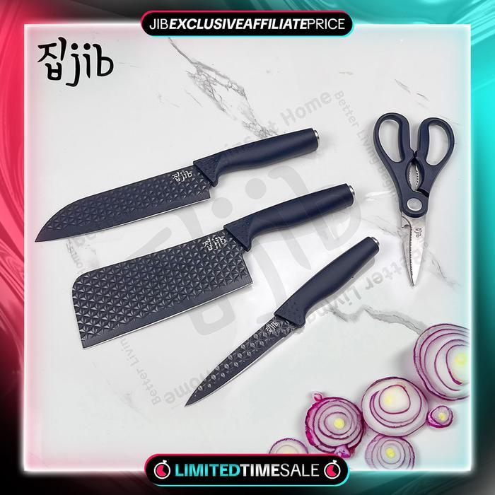 [Exclusive Creator] Jib Diamond Knives Set / Knife Set Diamond Anti Karat / Pisau Dapur Multifungsi