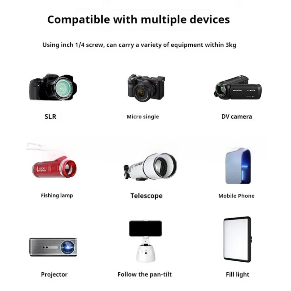 F180T Professional Tripod 180cm Phone HolderMultifunction Outdoor Portable Tripod for Live Streaming