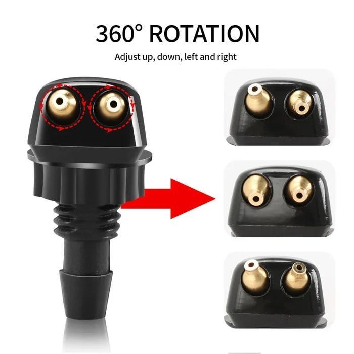 Nozzle Air Wiper Set Selang Wiper Mobil Adjustable Nozzle Wiper Universal Semprotan Wiper Mobil