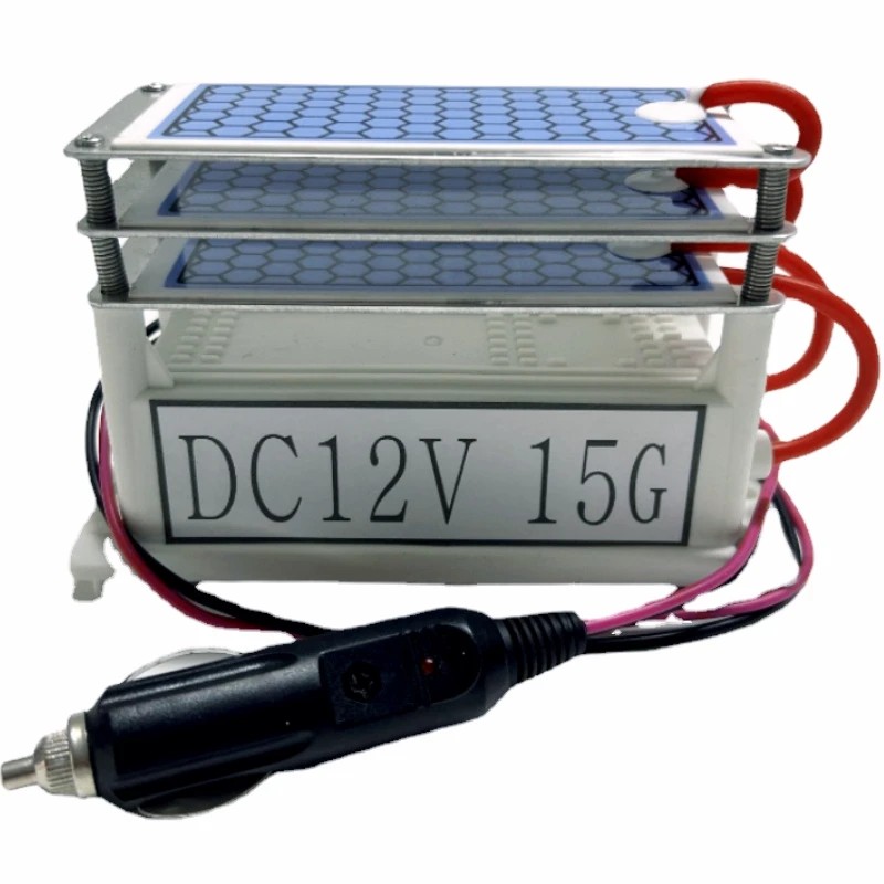 Car Ozone Generator Air Purifier 12v 15g 3 Layer Ozone Ceremic Plate Purification Air Ozonizer