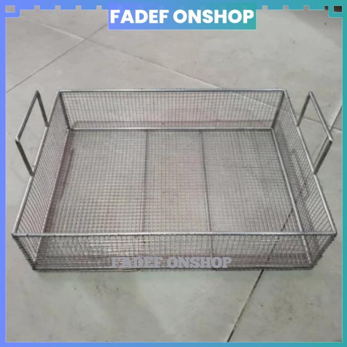 KERANJANG TIRISAN PENGANGKAT GORENGAN PENIRIS GORENGAN STAINLESS STEEL BAGUS