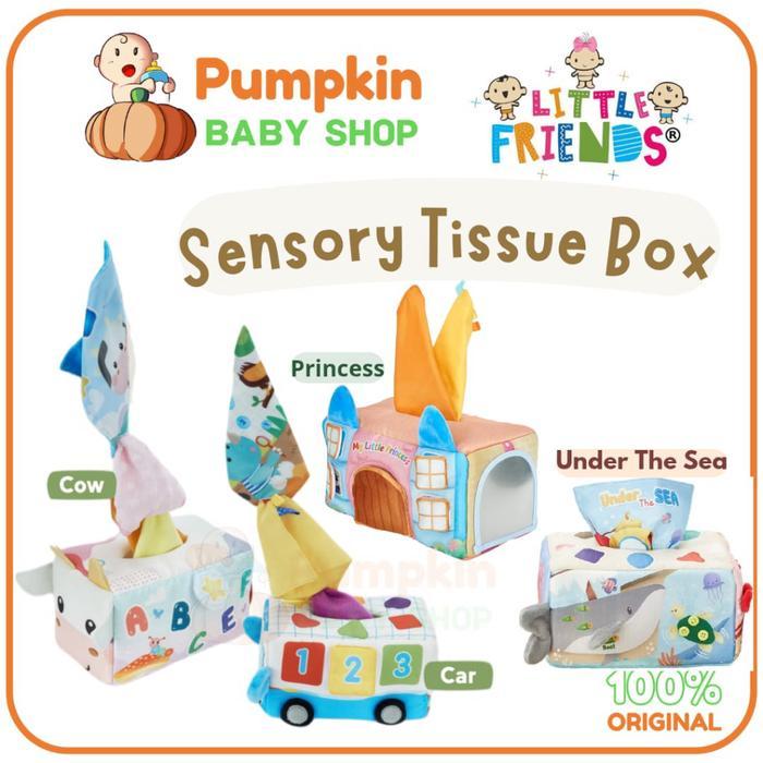 Little Friends Sensory Tissue Box - Mainan Sensory anak