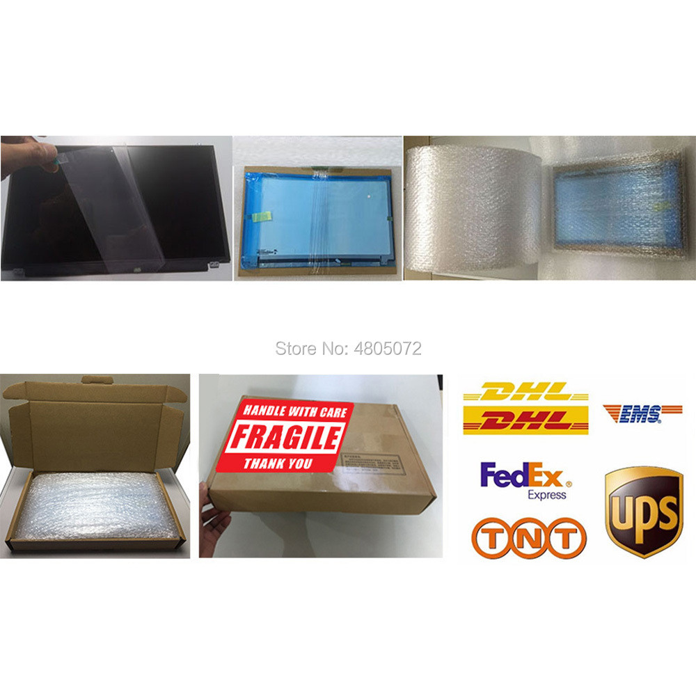 15.6" FHD IPS LED Screen for NV156FHM-N48 NV156FHM-N4S NV156FHM-N4X No Bracket Replacement LCD