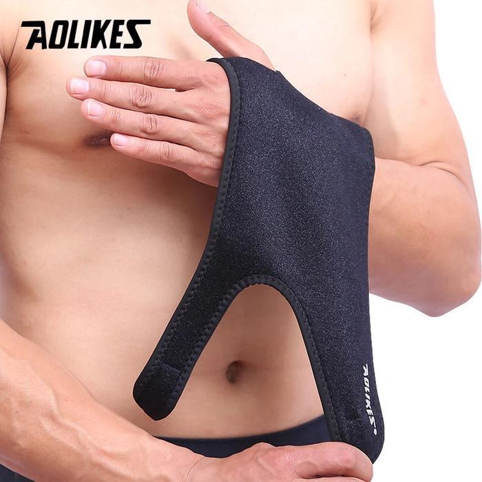 Aolikes 1676 Wrist Wrap Support Strap Gym Deker Pergelangan Tangan