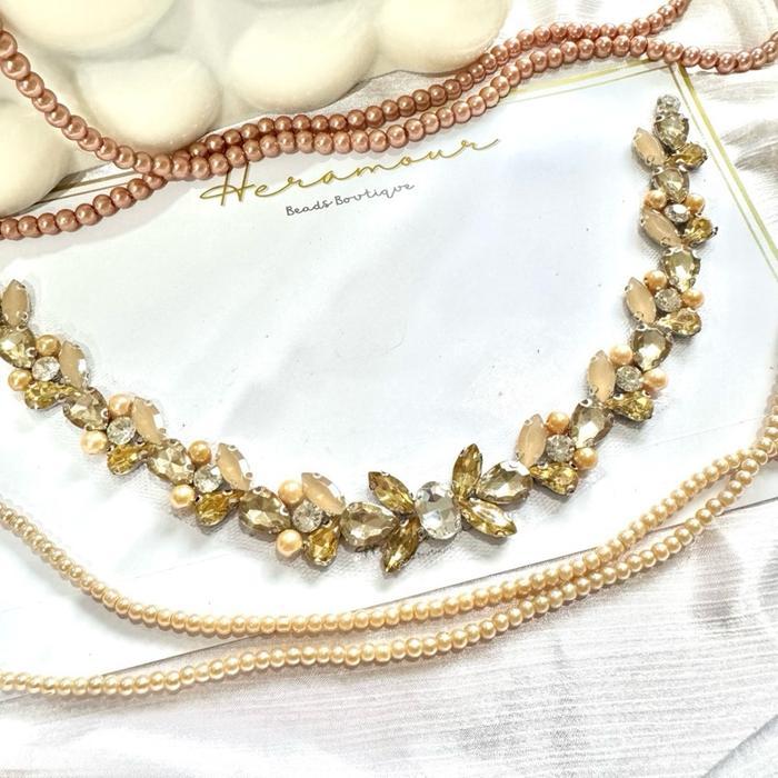 PAYET RANGKAI LEHER KEBAYA N13 GOLD AKSESORIS FASHION WANITA