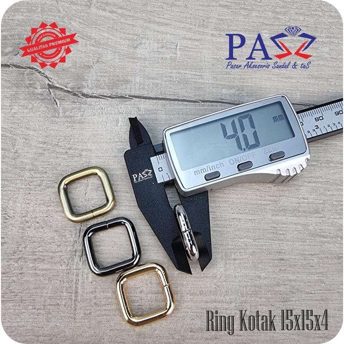 [] Ring Kotak 15X15 Tebal 4mm Premium Aksesoris Tas