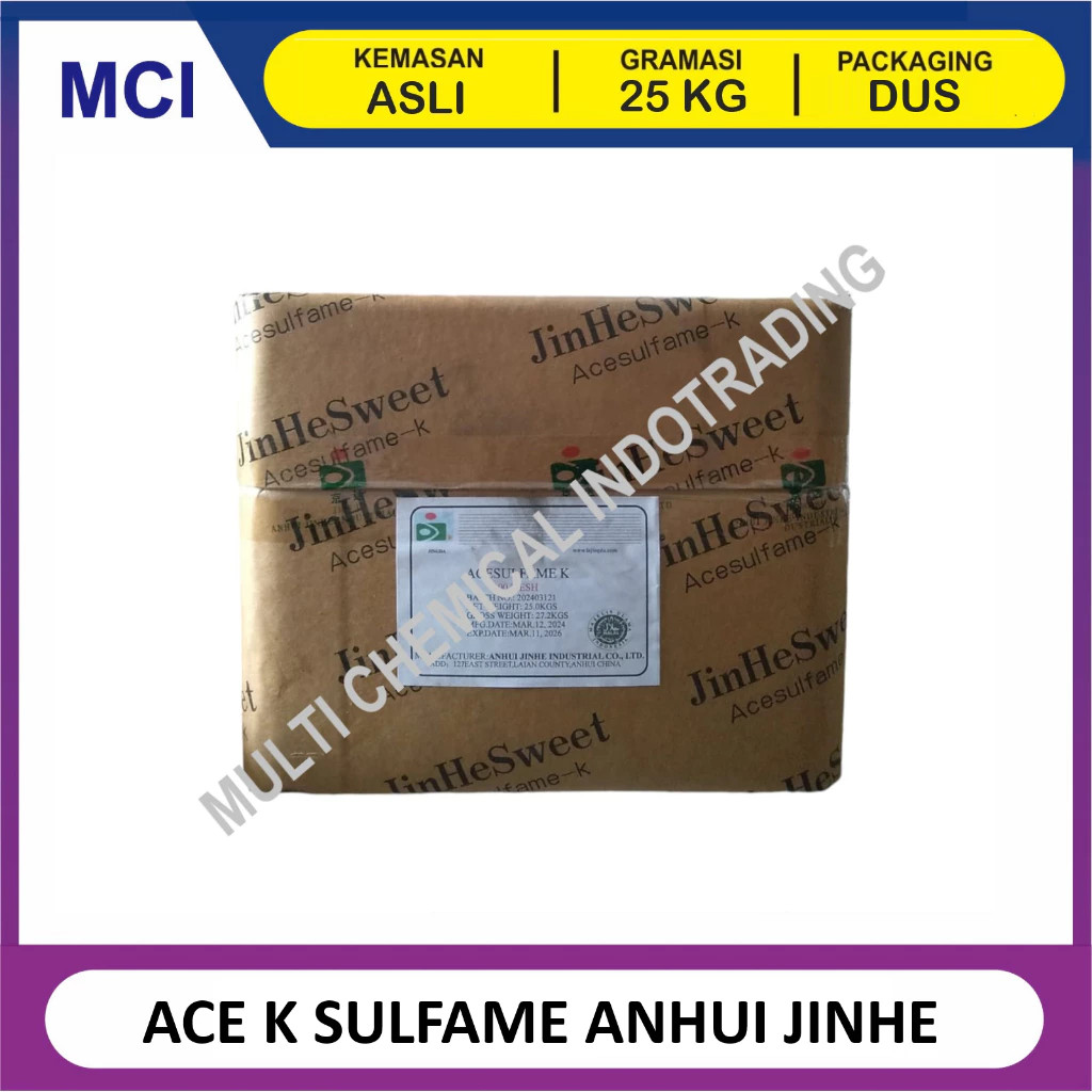 ACE K SULFAME ANHUI JINHE - 1 CTN 25 KG