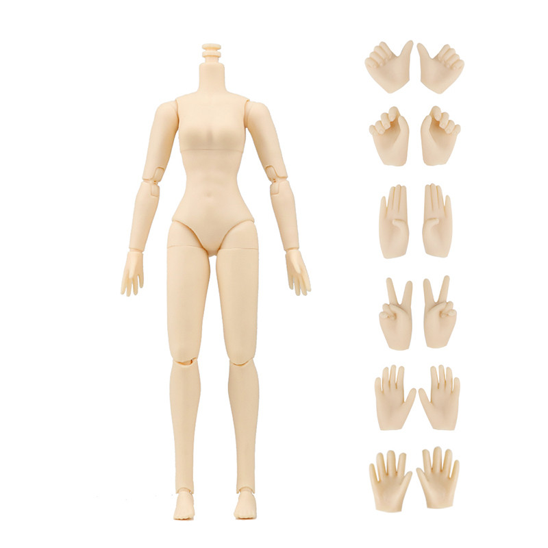 21cm Doll Figure Body Multi-Joints Movable Slim Doll Yoga Body White Brown Coffee Beige Skin Doll