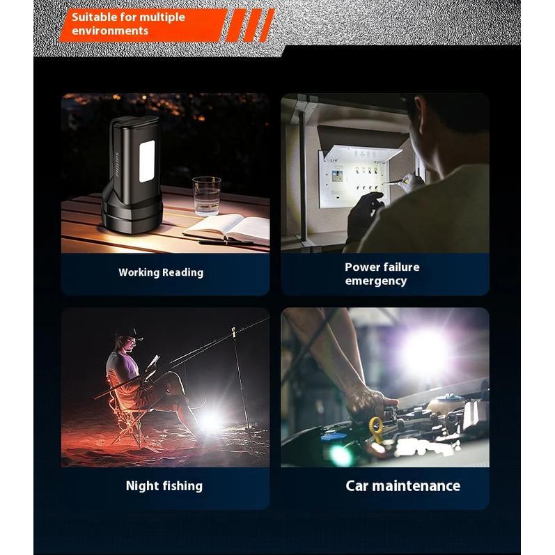 Philips Lampu Senter LED Multifungsi SFL3121 Senter Gunung Senter Jumbo dengan lampu baca samping