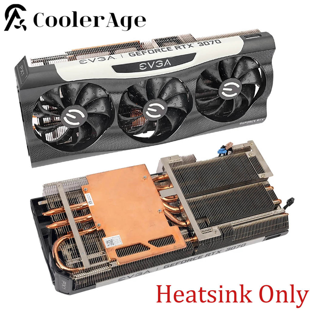 Video Card Heatsink For EVGA GeForce RTX 3070 3070Ti 3080 3080Ti 3090 3090Ti FTW3 ULTRA Gaming Witho