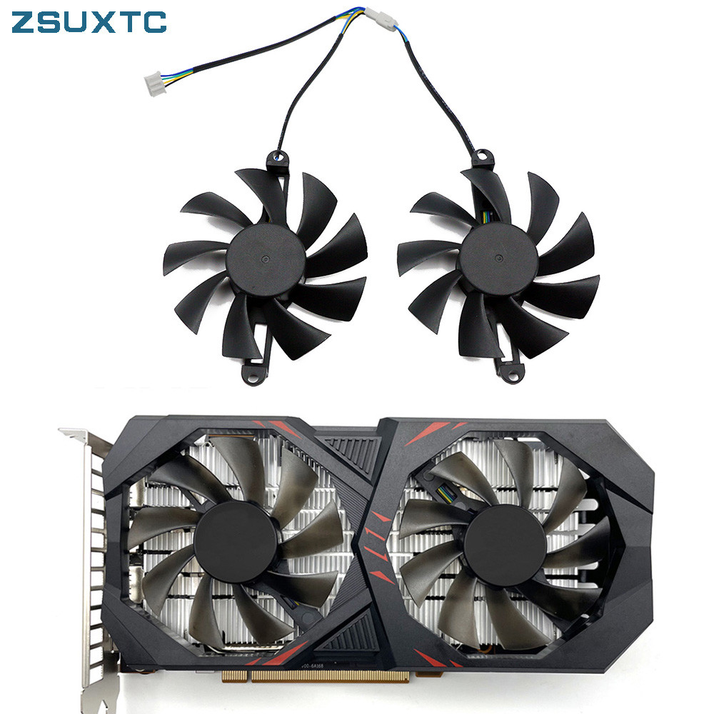 2Pcs/Set 85MM GPU Cooler,For PARA ALSEYE RX580 rx 580 8gb,Colorful P106 GTX1060 950 960 VGA Graphics