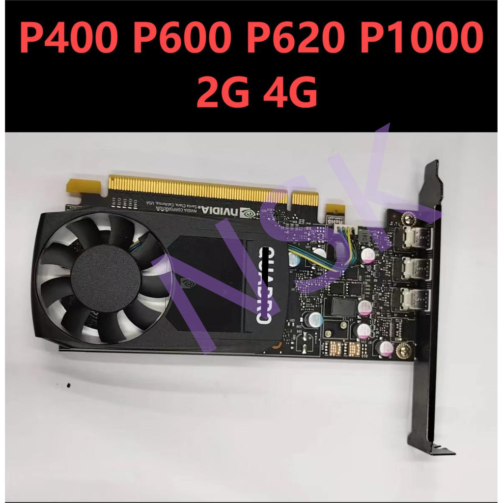 Original For NVIDIA Quadro P400 P600 P620 P1000 2GB/4G GDDR5 PCI Express 3.0 x16 Video Card Mini DP 