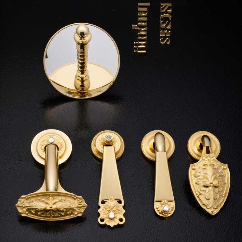 New Chinese Style Solid Brass Premium Furniture Handles Single hole Pendant Luxurious Kitchen