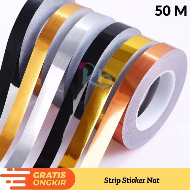 "New" RBS - Gulungan Sticker Pembatas Celah Dekorasi Strip Sticker Nat Keramik Dinding Lis Plafon