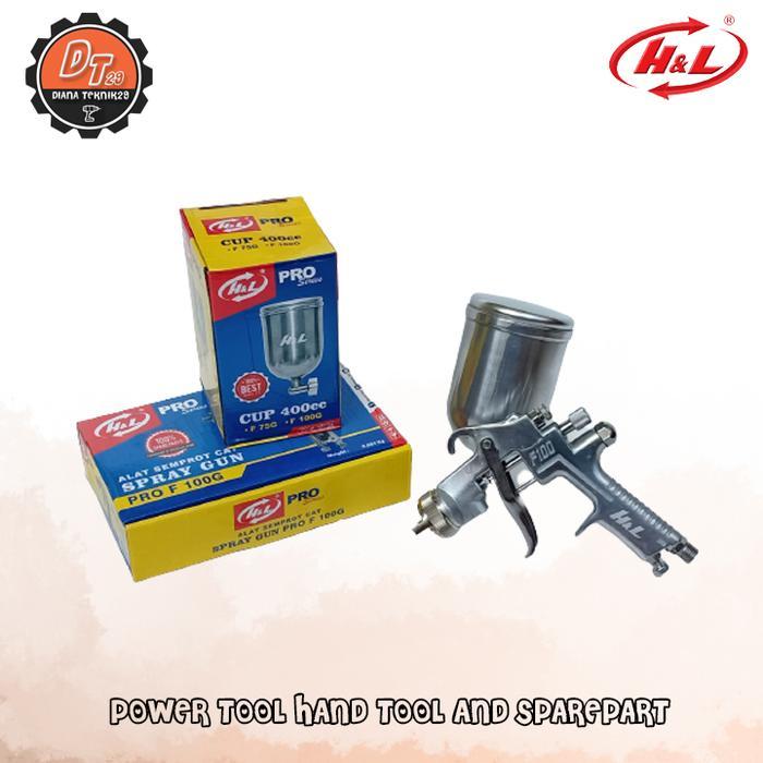 SPRAY GUN H&L HL F 100 TABUNG ATAS SPRAYGUN F100 ORIGINAL