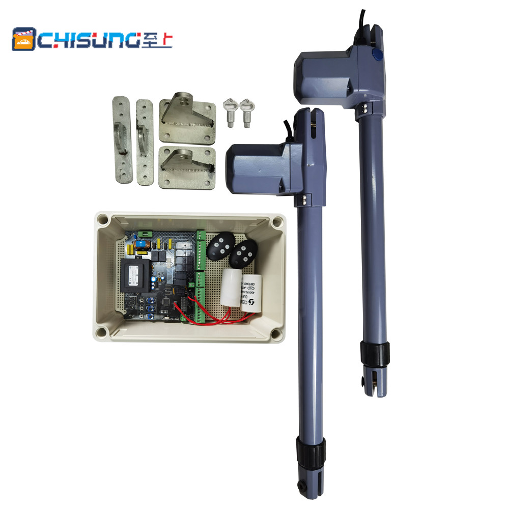 Double Swing Gate Opener AC220V 110V Automatic Swing Door Gate Linear Actuator with ID310 Controller