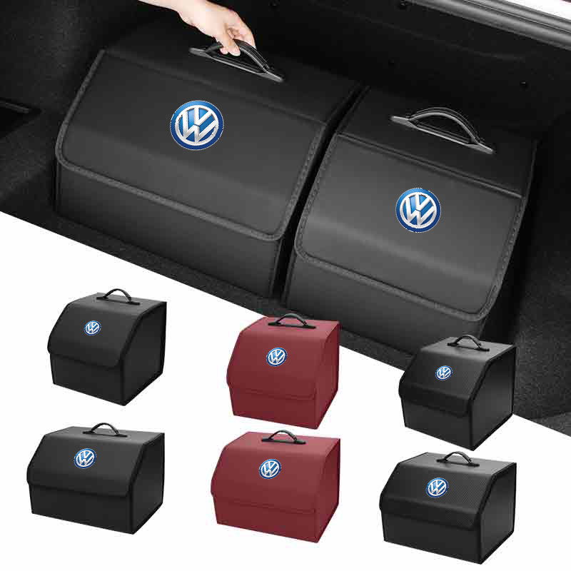 Car Trunk Organizer Foldable Storage Bag Tools Stowing Box Accessories For Volkswagen VW Scirocco