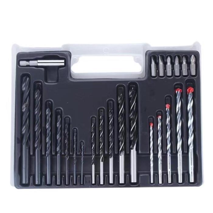 Mata Bor 300 Pcs Set Mata bor besi baja asli- Mata Bor Besi Kayu Beton - Mata Bor