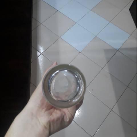 VAS BUNGA KACA TINGGI 30 CM DIAMETER 6 CM KACA TEBAL ELEGAN POT BUNGA