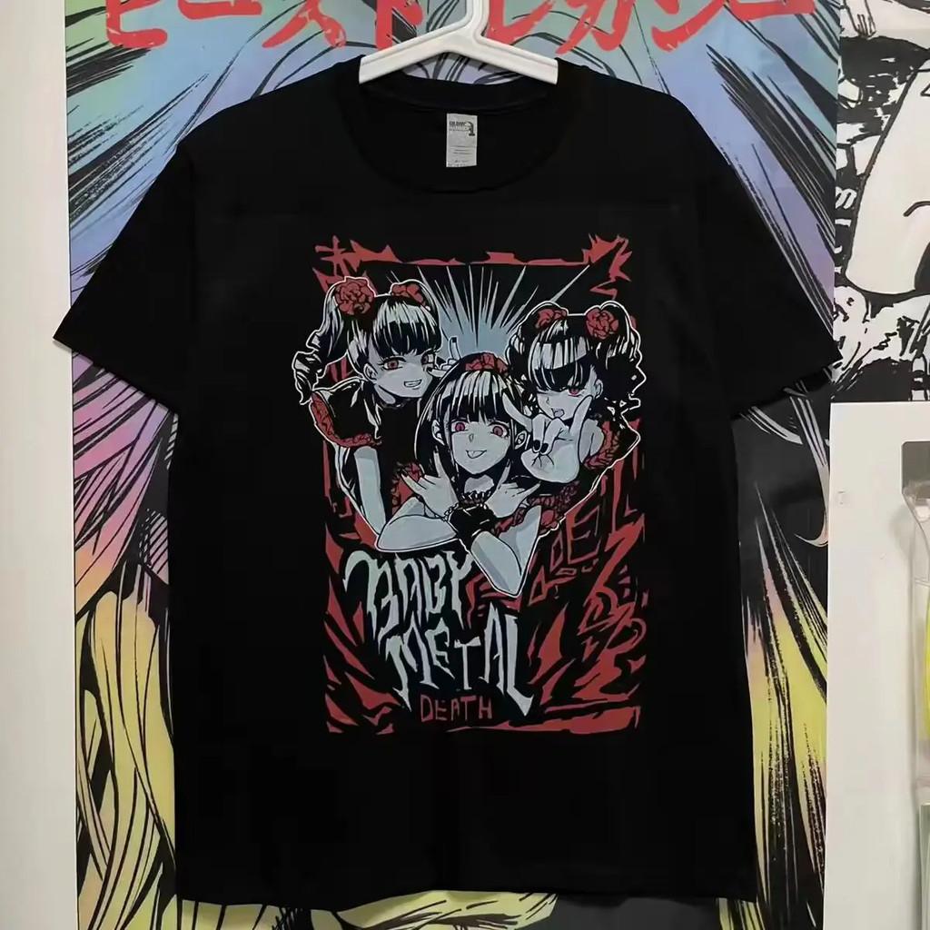 Babymetal Japan Band T Shirt Men Women'S Hip-Hop Rock Band Casual Short Sleeve Y2K Tees Tops