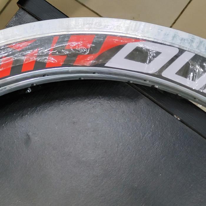 Velg RIMS 20 451 silver Clasic Crome double rim Satuan mini velo