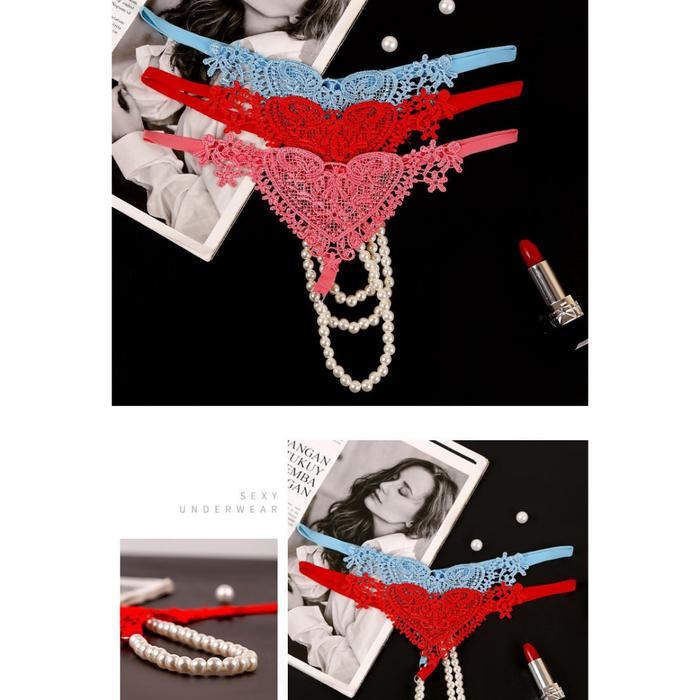 Diskon G String Wanita Hot Mutiara V Thong G String C1970
