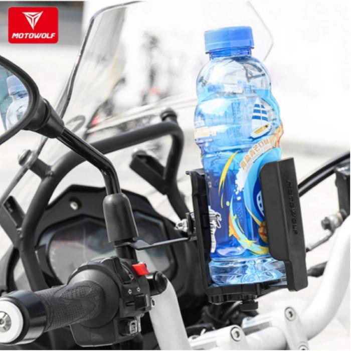 MULTIFUNGSI CUP HOLDER HOLDER BOTOL MOTOWOLF CUP HOLDER MOTOR SPION STANG ADJUSTABLE MULTIFUNGSI ORI
