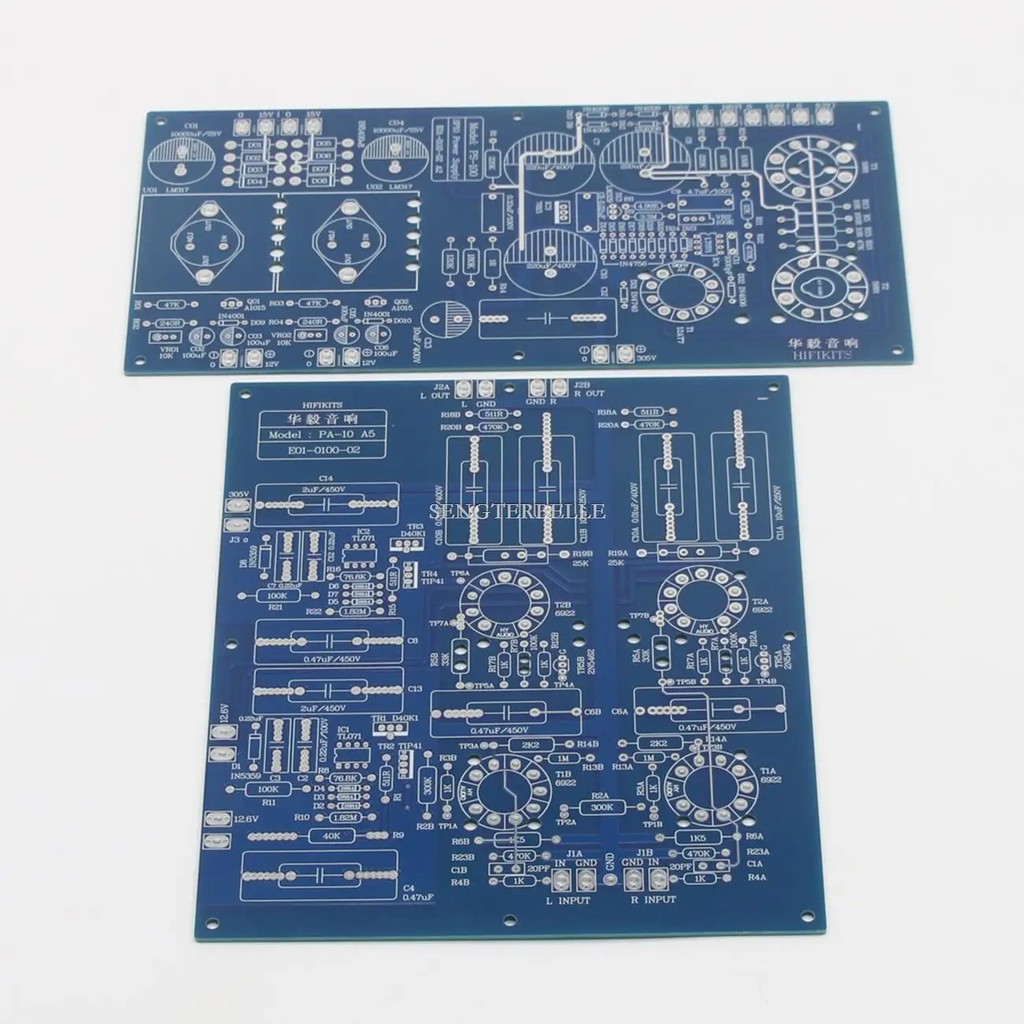 Best HiFi One Set ARC SP-10 6922 Tube Preamplifier Board PCB +Tube Power Supply Board PCB