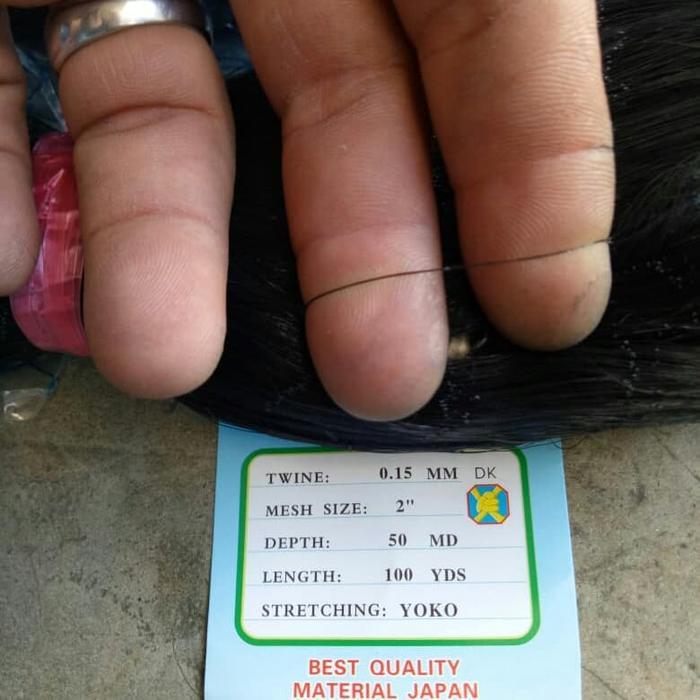 Jaring Burung Hitam Tinggi 2.5 Meter Panjang 100 Meter.